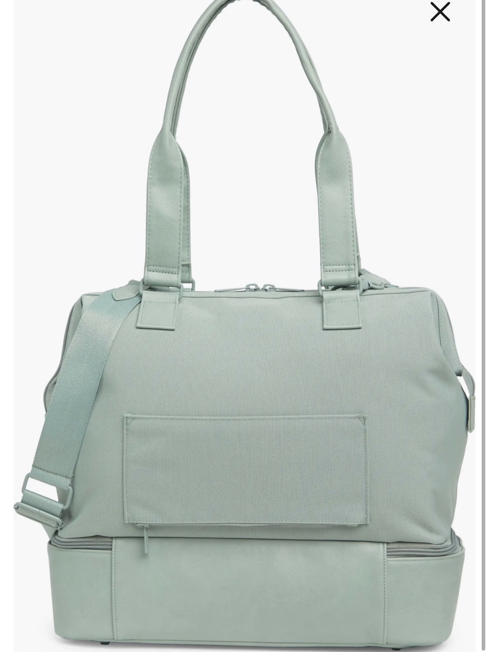 BEIS The Mini Weekender in Slate with Detachable Strap - Picture 2 of 6